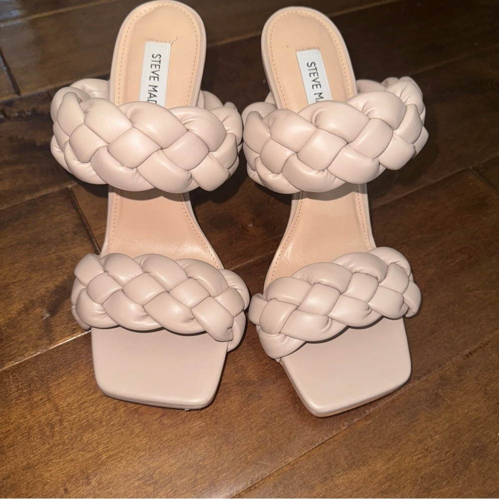 Steve Madden Women's Braided Strap Sandals - Cream